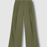 JAJU Square Texture Wide Pants (Khaki) — лёгкость и простор на каждый день