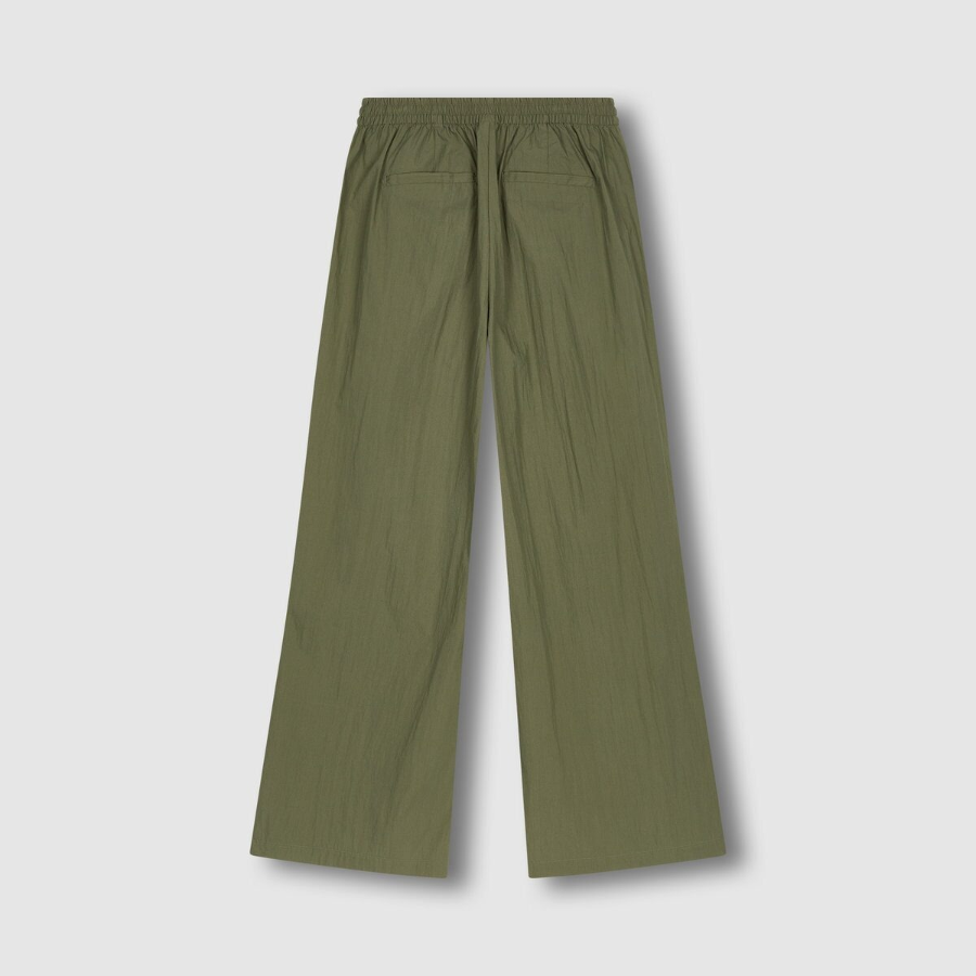 JAJU Square Texture Wide Pants (Khaki) — лёгкость и простор на каждый день