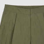 JAJU Square Texture Wide Pants (Khaki) — лёгкость и простор на каждый день
