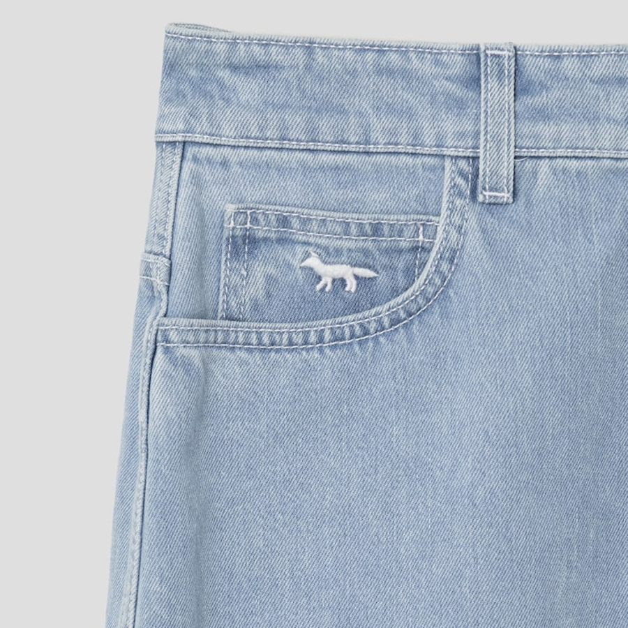 Maison Kitsune Women Straight Denim Skirt