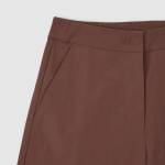 JAJU Square Texture Wide Culotte Pants (Brown) — комфортный стиль с ощущением лёгкости