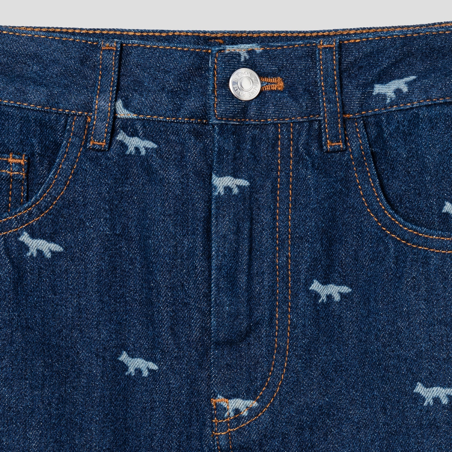 Maison Kitsune Women Mini Denim Skirt