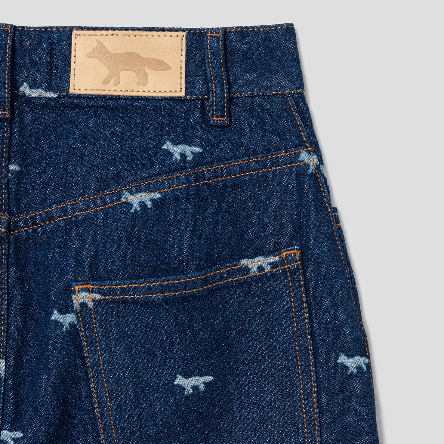 Maison Kitsune Women Mini Denim Skirt