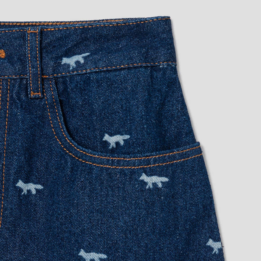 Maison Kitsune Women Mini Denim Skirt