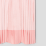 Maison Kitsune Women Baby Fox Patch Pleated Ribbed Midi Skirt