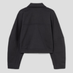 GANNI Heavy Jersey Bomber Terry – Ash