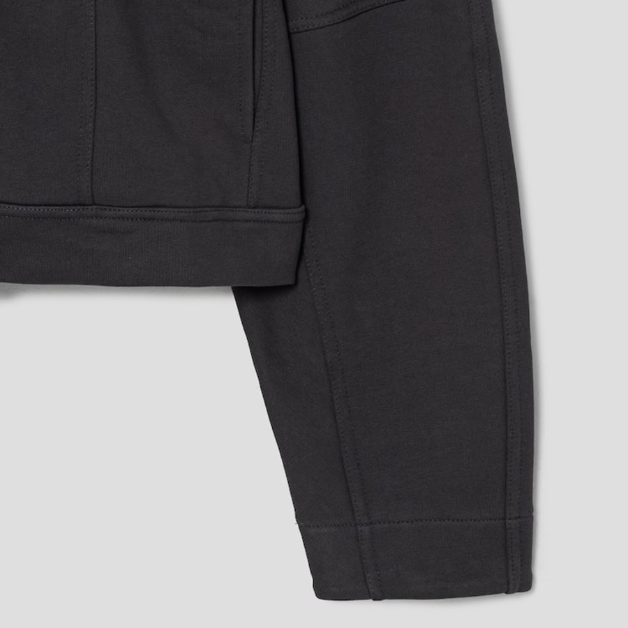 GANNI Heavy Jersey Bomber Terry – Ash