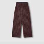 JAJU Check Wide Pants (Dark Navy) — лёгкость и расслабленный стиль на каждый день
