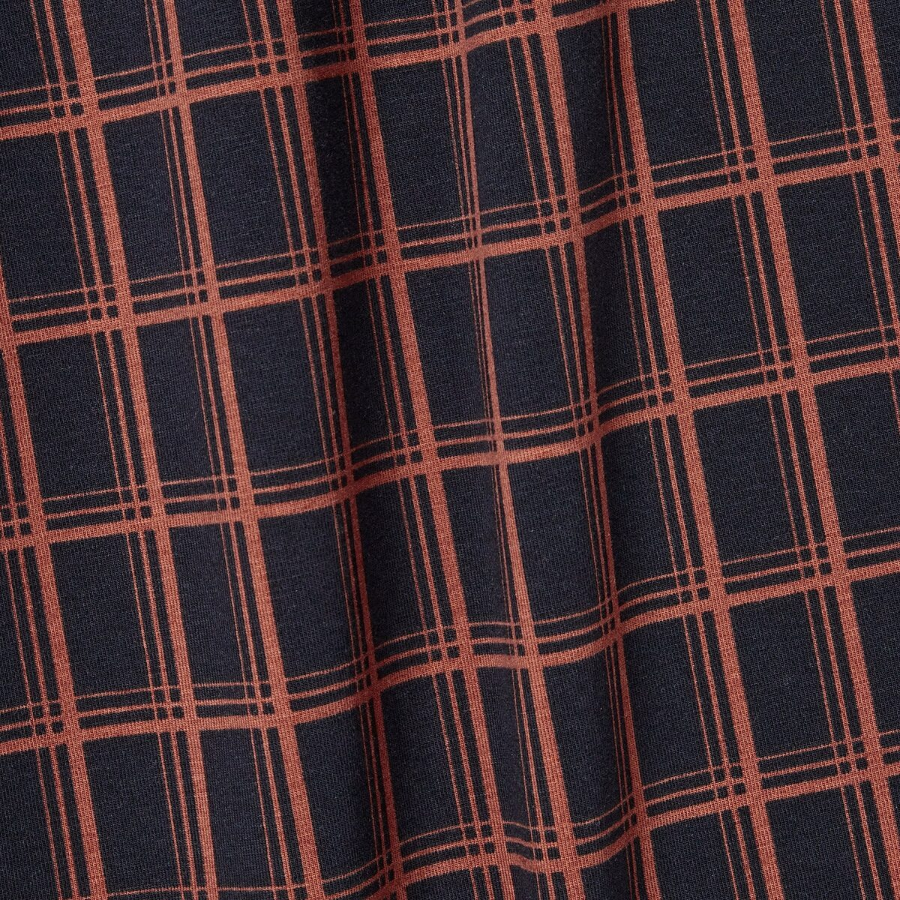 JAJU Check Wide Pants (Dark Navy) — лёгкость и расслабленный стиль на каждый день