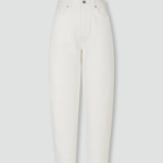 JAJU Tapered Denim Pants (Ivory) — универсальные джинсы с мягким силуэтом и комфортной посадкой