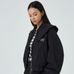 GANNI Stretch Shell Jacket – Black