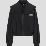 GANNI Stretch Shell Jacket – Black