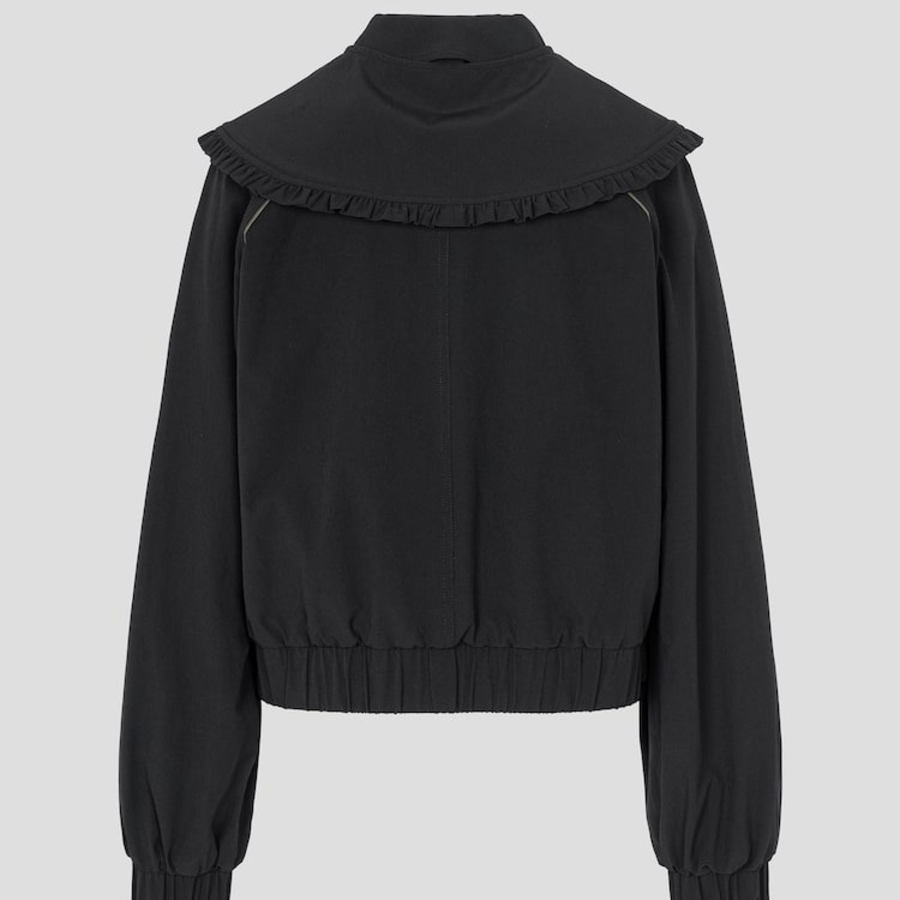 GANNI Stretch Shell Jacket – Black