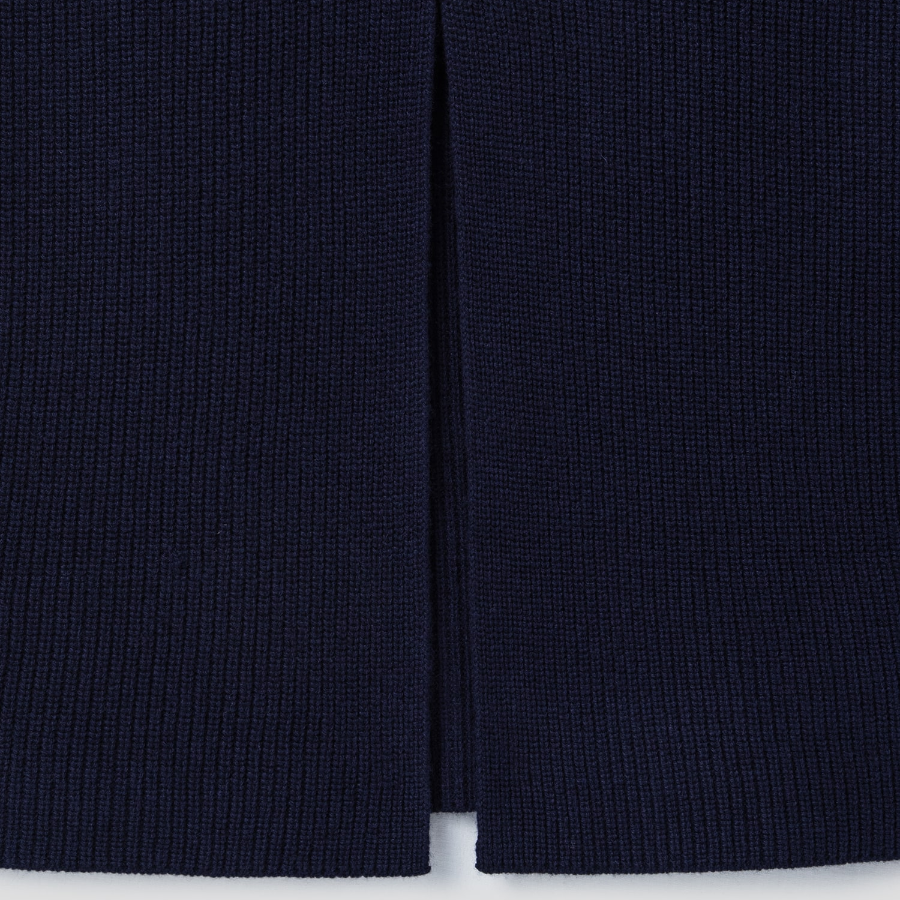 Maison Kitsune Women Tonal Fox Head Patch Long Ribbed Skirt