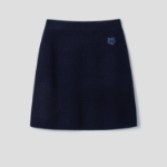 Maison Kitsune Women Bold Fox Head Patch Ribbed Short Skirt