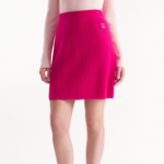 Maison Kitsune Women Bold Fox Head Patch Ribbed Short Skirt