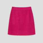 Maison Kitsune Women Bold Fox Head Patch Ribbed Short Skirt