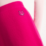 Maison Kitsune Women Bold Fox Head Patch Ribbed Short Skirt