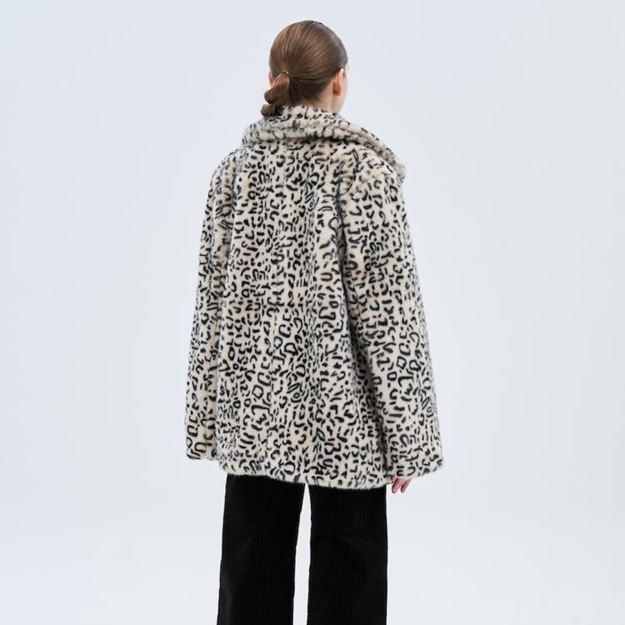 GANNI Faux Fur Jacket – Brown