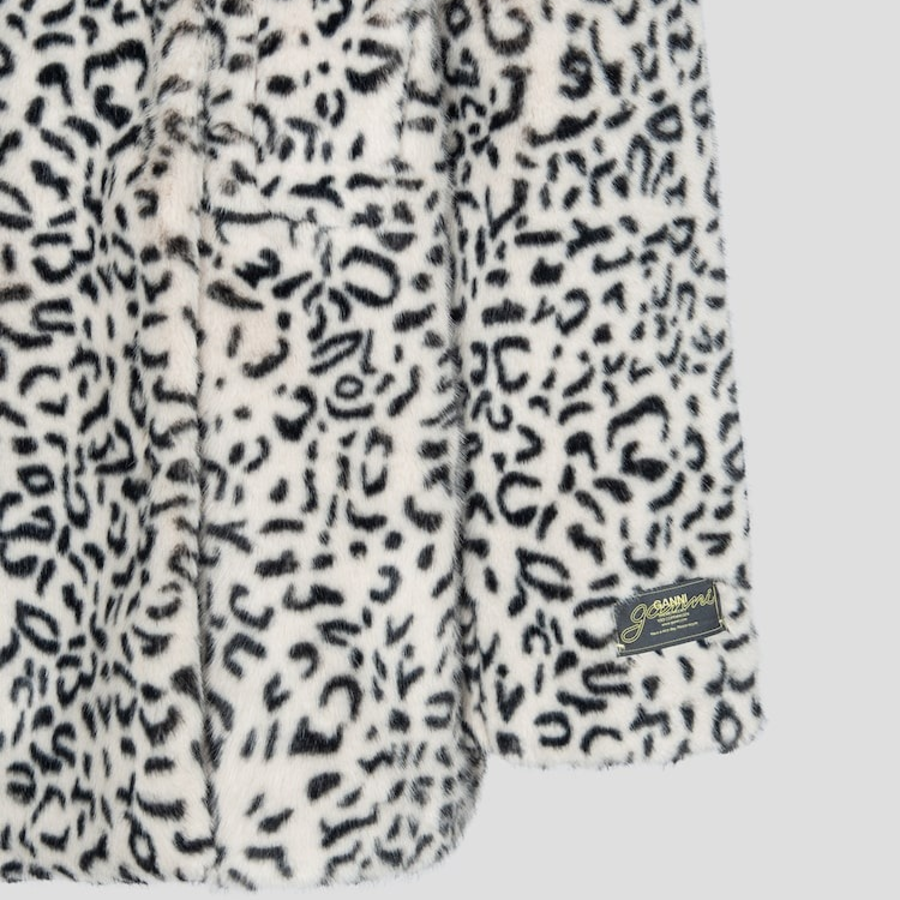 GANNI Faux Fur Jacket – Brown