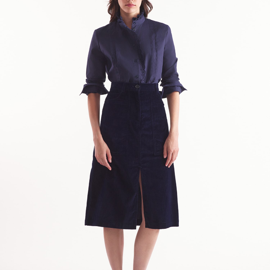 Maison Kitsune Women Workwear Skirt With Slit