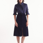 Maison Kitsune Women Workwear Skirt With Slit