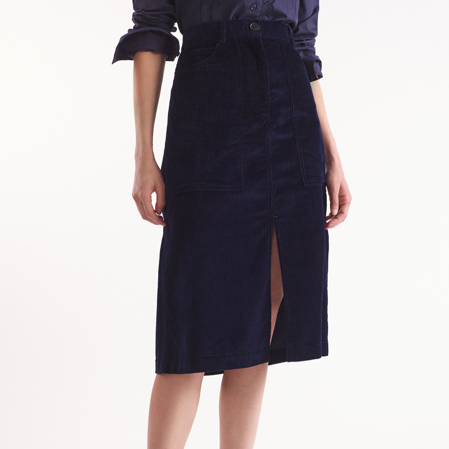 Maison Kitsune Women Workwear Skirt With Slit