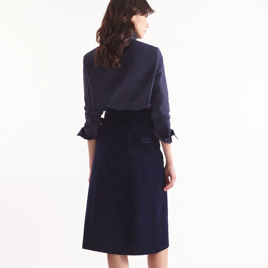 Maison Kitsune Women Workwear Skirt With Slit
