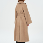 GANNI Double Face Wool Coat – Yellowish Brown