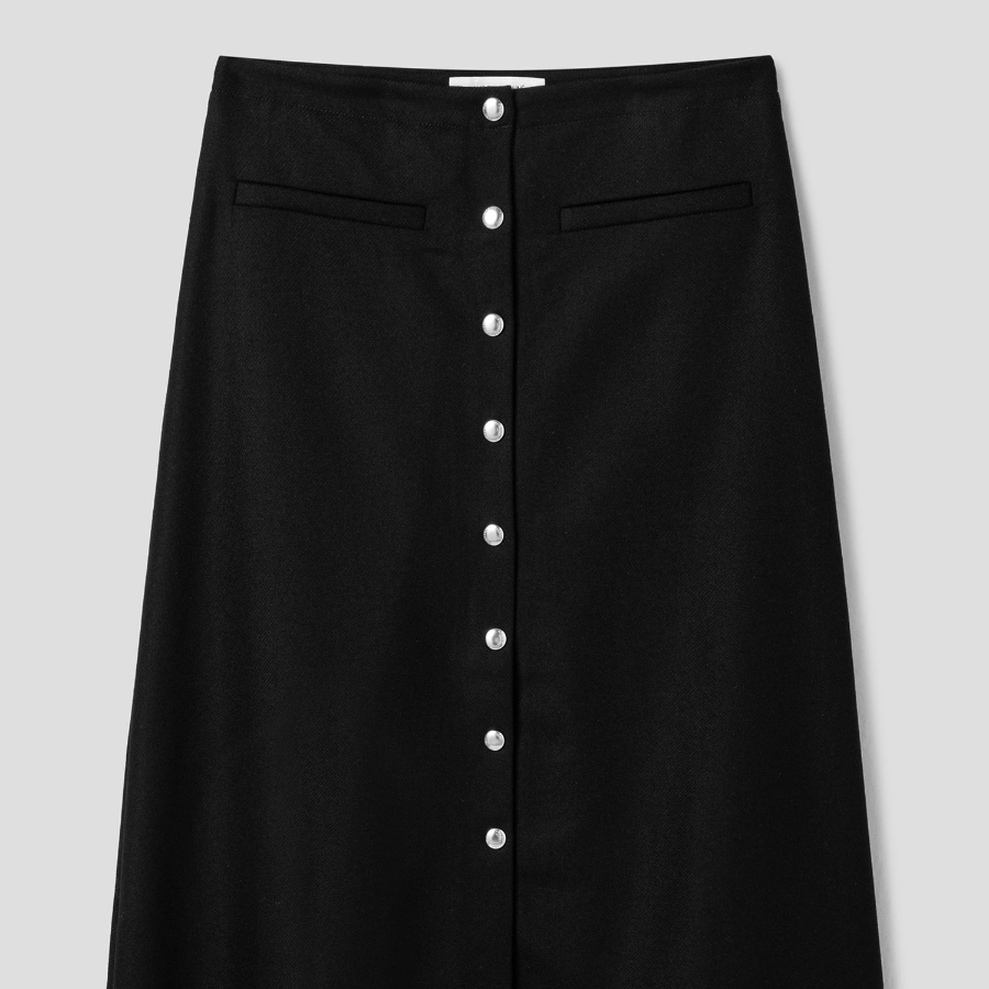 Maison Kitsune Women Button Down Midi Skirt