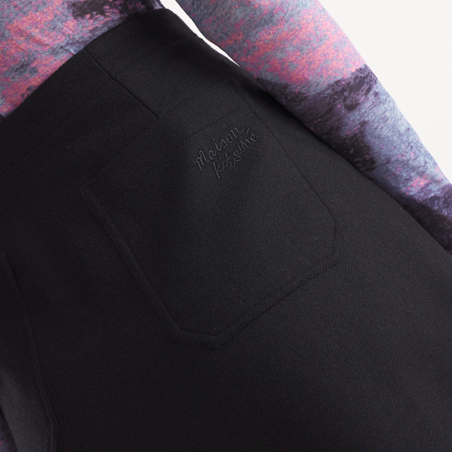 Maison Kitsune Women Button Down Midi Skirt