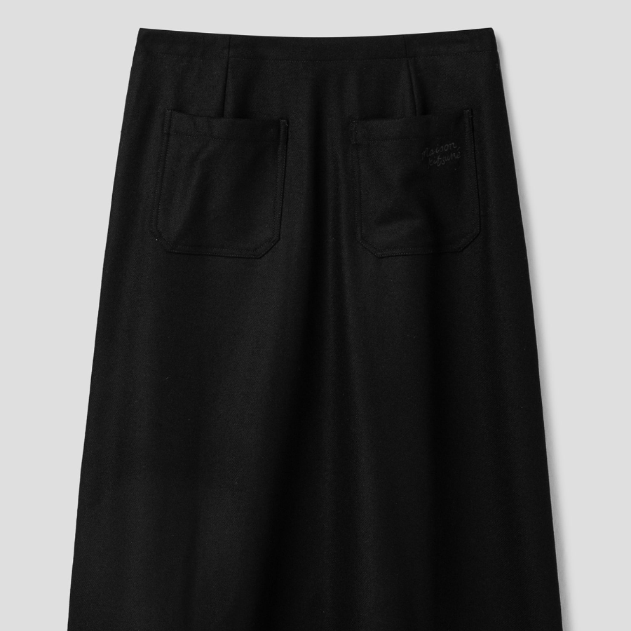 Maison Kitsune Women Button Down Midi Skirt