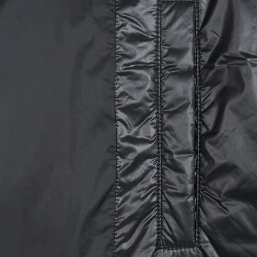 GANNI Shiny Quilt Midi Jacket – Black