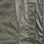 GANNI Shiny Quilt Midi Jacket – Khaki