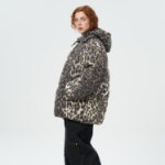 GANNI Leo Puffers Midi Jacket – Brown