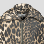 GANNI Leo Puffers Midi Jacket – Brown