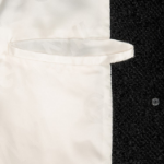 GANNI Textured Boucle Wool Coat – Black