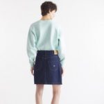 Maison Kitsune Women Buttoned Denim Mini Skirt