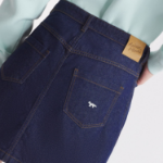 Maison Kitsune Women Buttoned Denim Mini Skirt