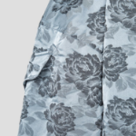 GANNI Botanical Jacquard Short Bomber Jacket – Sky Blue