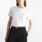 Maison Kitsune Women Fox Head Patch Regular Tee-Shirt