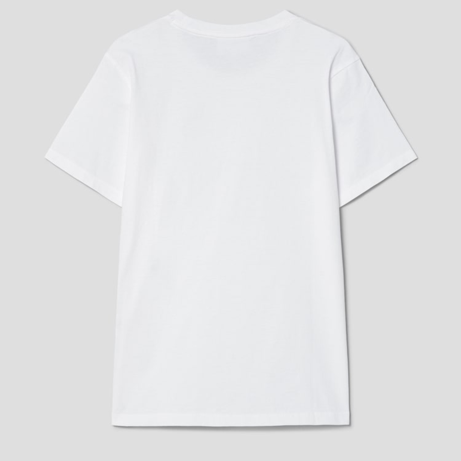 Maison Kitsune Women Fox Head Patch Regular Tee-Shirt