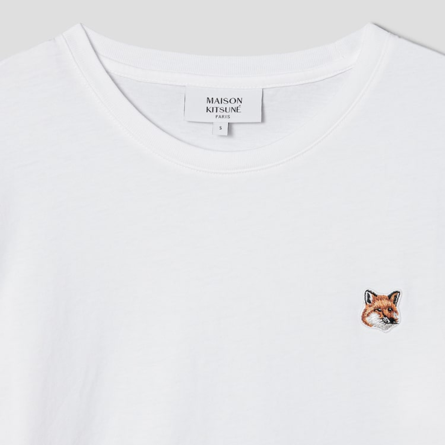 Maison Kitsune Women Fox Head Patch Regular Tee-Shirt
