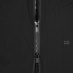 GANNI Tech Seersucker Oversized Shell Coat – Black