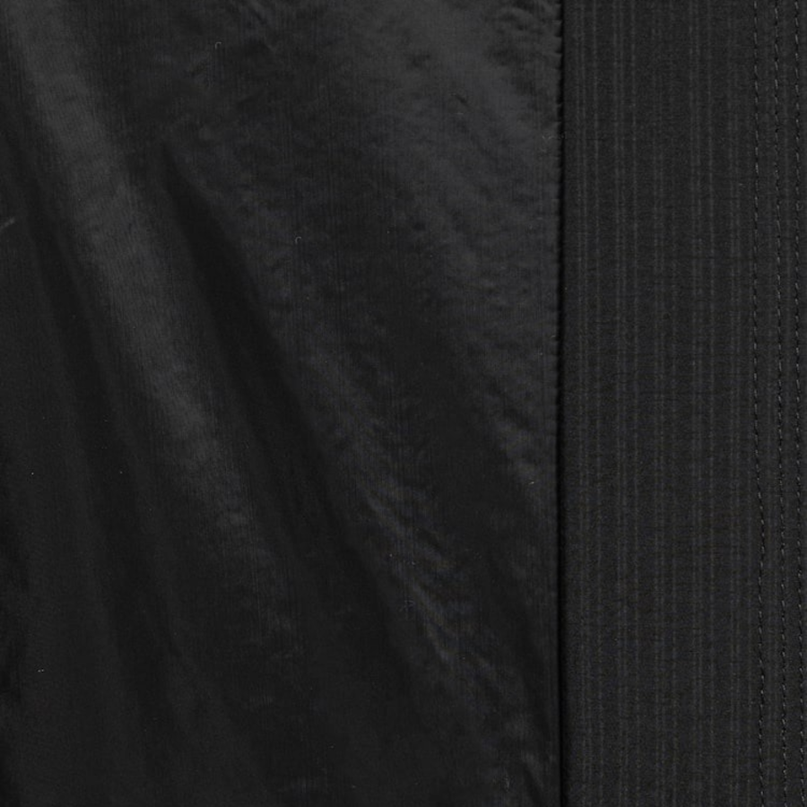 GANNI Tech Seersucker Oversized Shell Coat – Black