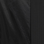 GANNI Tech Seersucker Oversized Shell Coat – Black