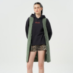 GANNI Tech Seersucker Oversized Shell Coat – Beetle