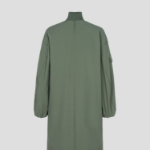 GANNI Tech Seersucker Oversized Shell Coat – Beetle