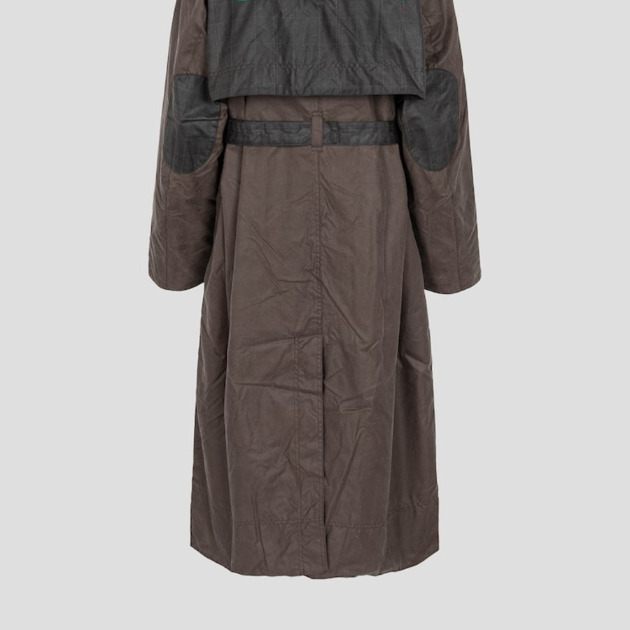 GANNI Barbour Ganni Wax Trench – Teak