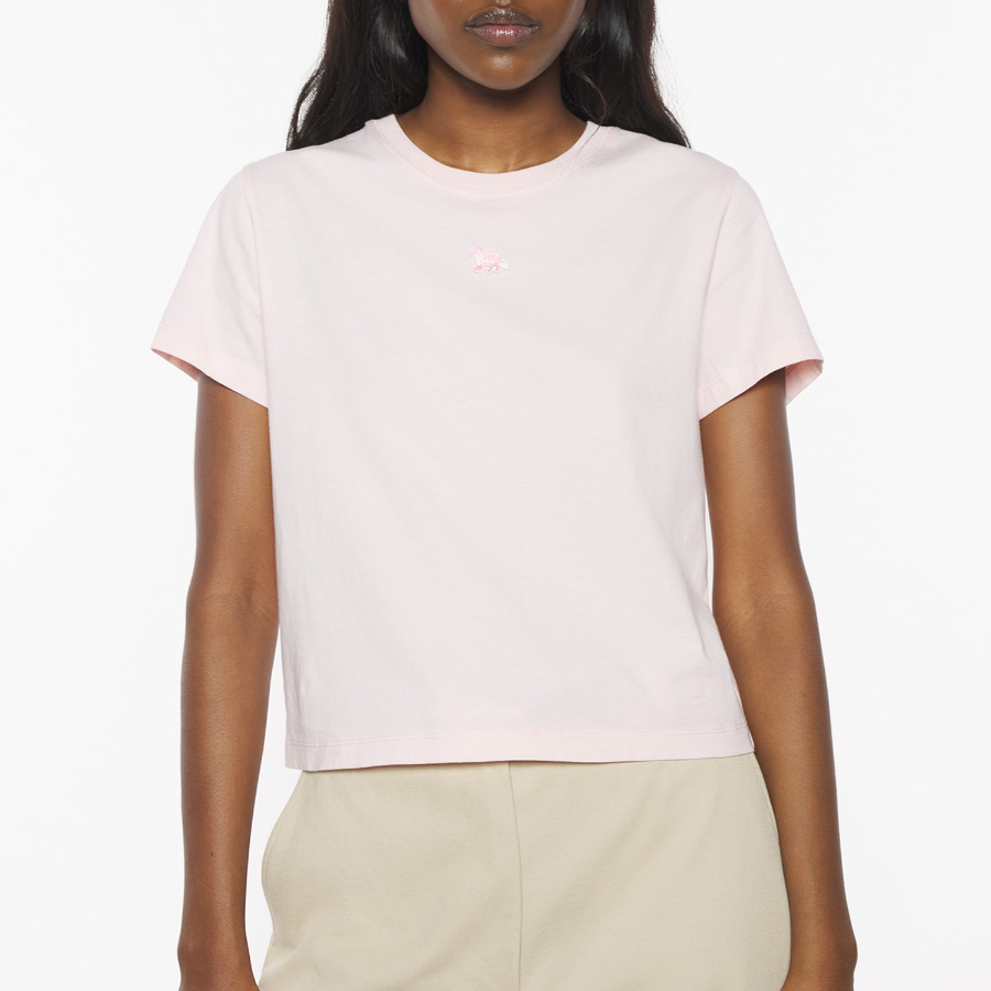 Maison Kitsune Women Baby Fox Patch Baby Tee-Shirt